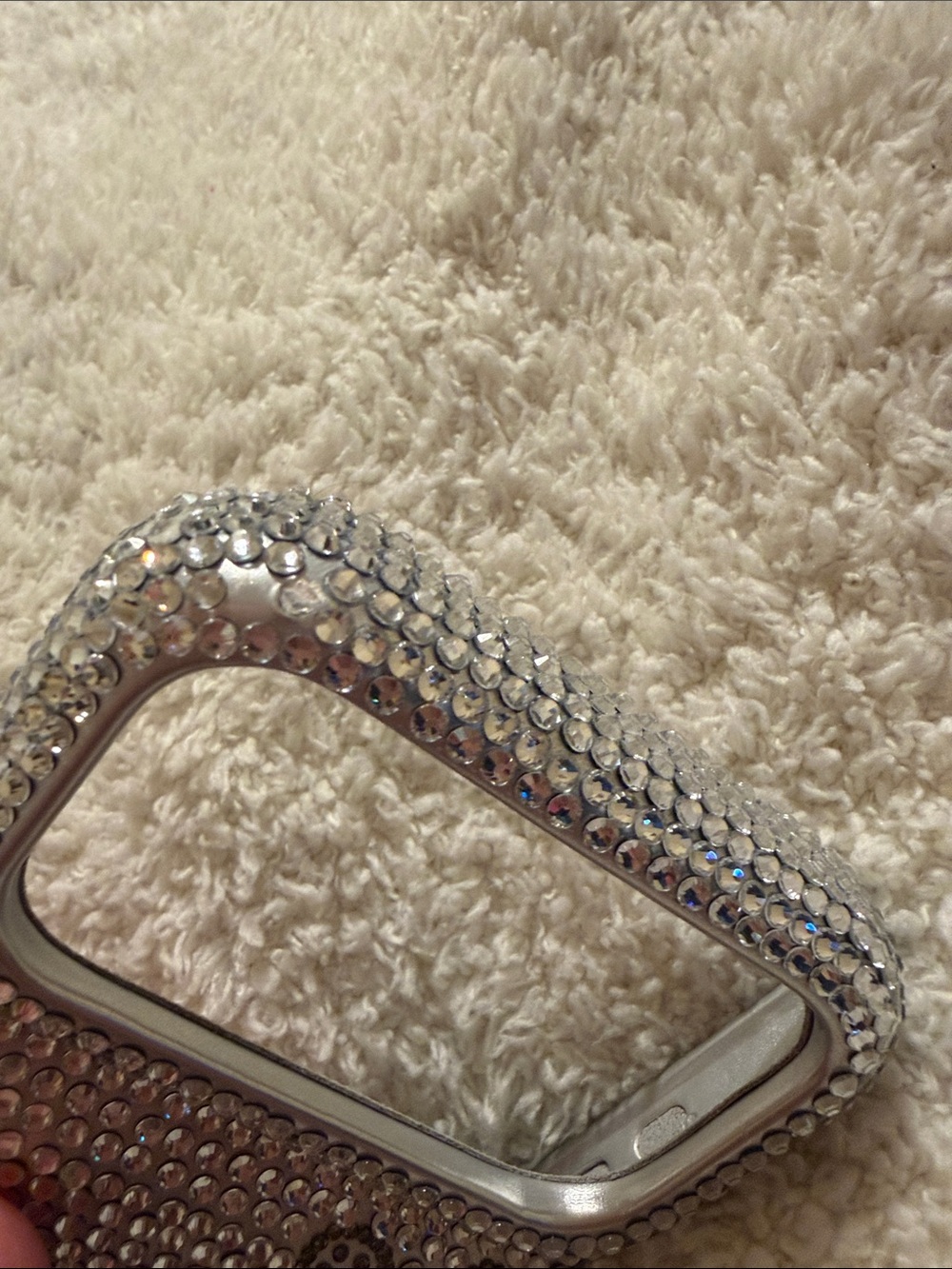 iPhone Rhinestone Bling Case - Silver - Picture 7 of 9